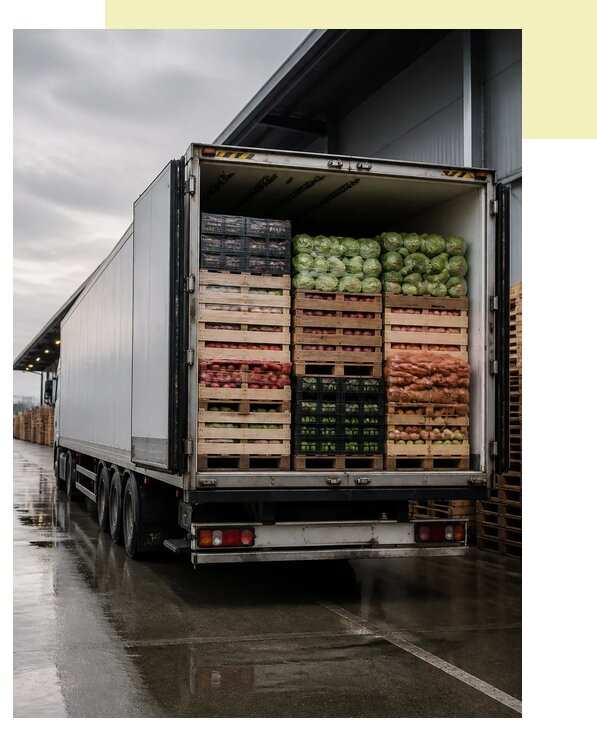 Перевозка плодоовощной продукции в Клин по цене от 5123 р. | Агросервис-Кли