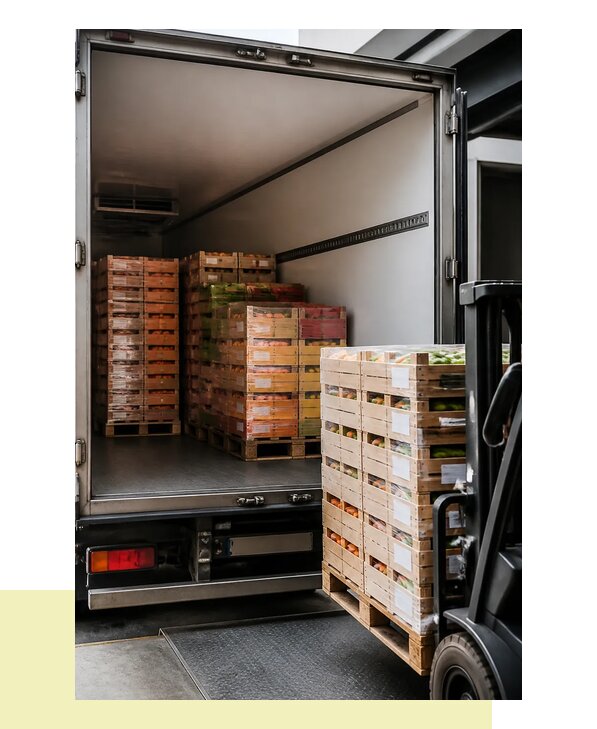 Перевозка сельхозпродукции на паллетах с доставкой в Клин